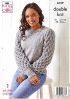 Knitting Pattern - King Cole 6159 - Simply Denim DK - Ladies' Sweaters